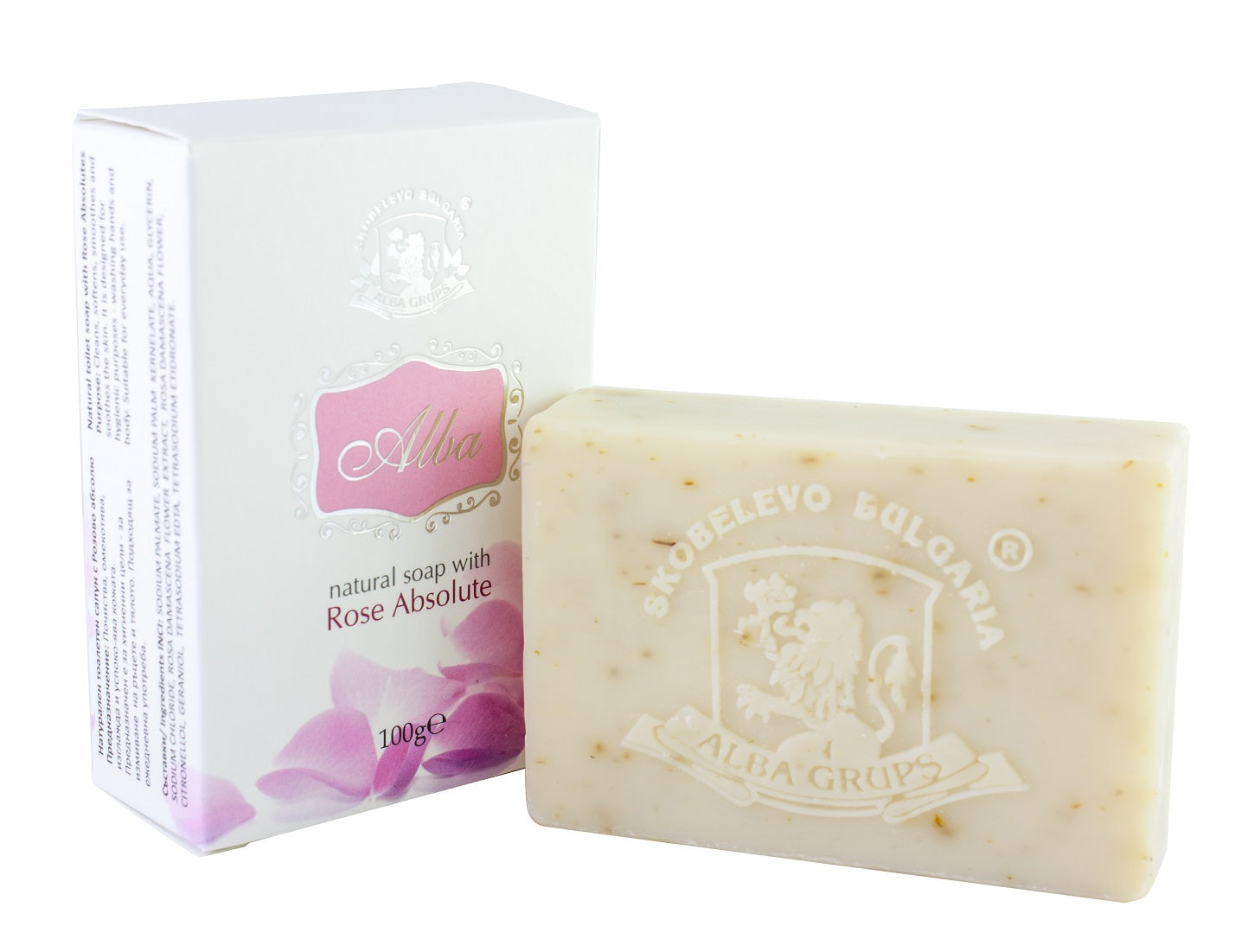 Natural toilet soap with Rose Absolute - 100 gr